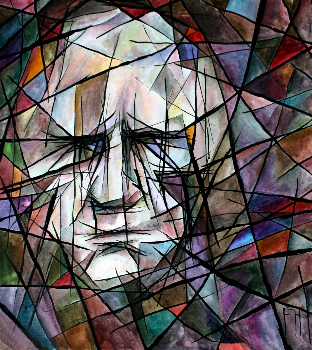 FrankHeiler's tweet photo. "Prism"
Watercolor &amp; Ink on Bristol
12" x 10 ½"
$65 + Shipping:
https://t.co/Xpu3ugvLT6

#DarkArt #Surrealism #Watercolor #Abstract #darkartist #watercolorartist #weirdart #stainedglasseffect #colorful #surrealist #surrealartist #artforsale #surrealartsale #art #etsy #collector https://t.co/hujeReNe0e