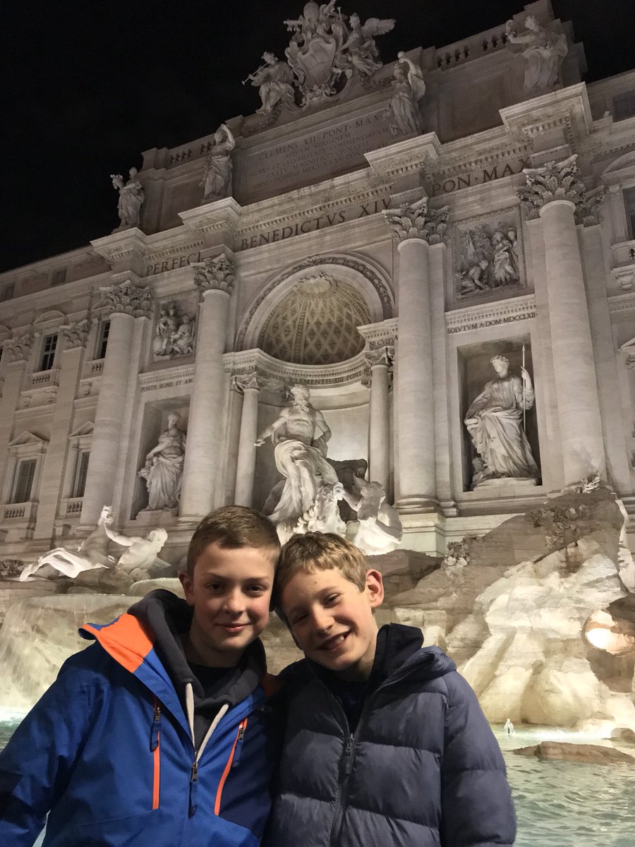 FettesPrepTrips's tweet photo. What a romantic evening at the #trevifountain made even better by the Gelato!!! #rome #schooltrip https://t.co/dfAV6GHoac
