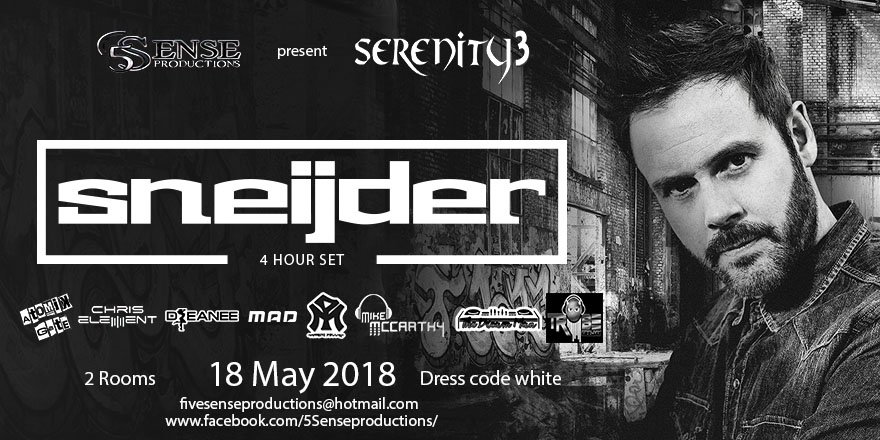 5SenseProd1's tweet image. VENDREDI 18 MAI Serenity3 Salle Trance :Main room  Chris Element / Mike McCarthy /Sneijder (set de 4hrs)/Mad 
Salle House : Atomik Gate Gaetan Doucet / Marco Pelly Marc-andré Lachapelle De Roy / DJeanee Jeanne Gnet Geneviève/ Benoit Vinet  /Mr. Tribe Sylvain Gauthier Tribe