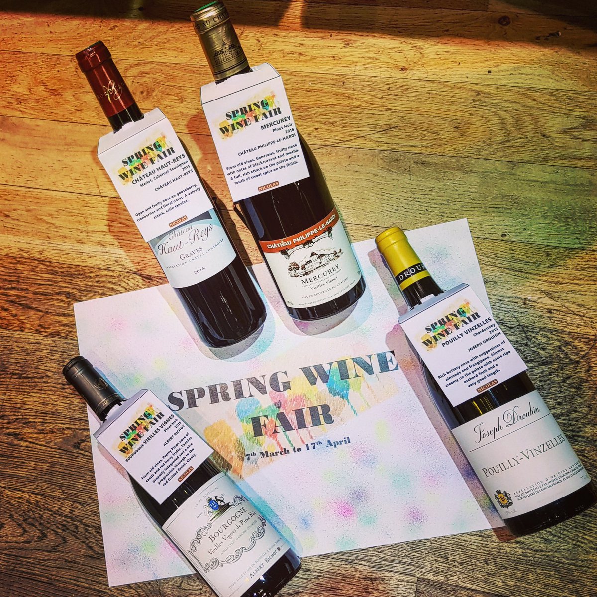 NicolasWBCanary's tweet photo. #springwinefair ON AIR! Get amazing products, but hurry up! It last just one month. #spring #redwine #whitewine #burgundy #bordeaux #fair #newproducts #discover #winelovers #london #canarywharf https://t.co/4WWEL1ZWY7