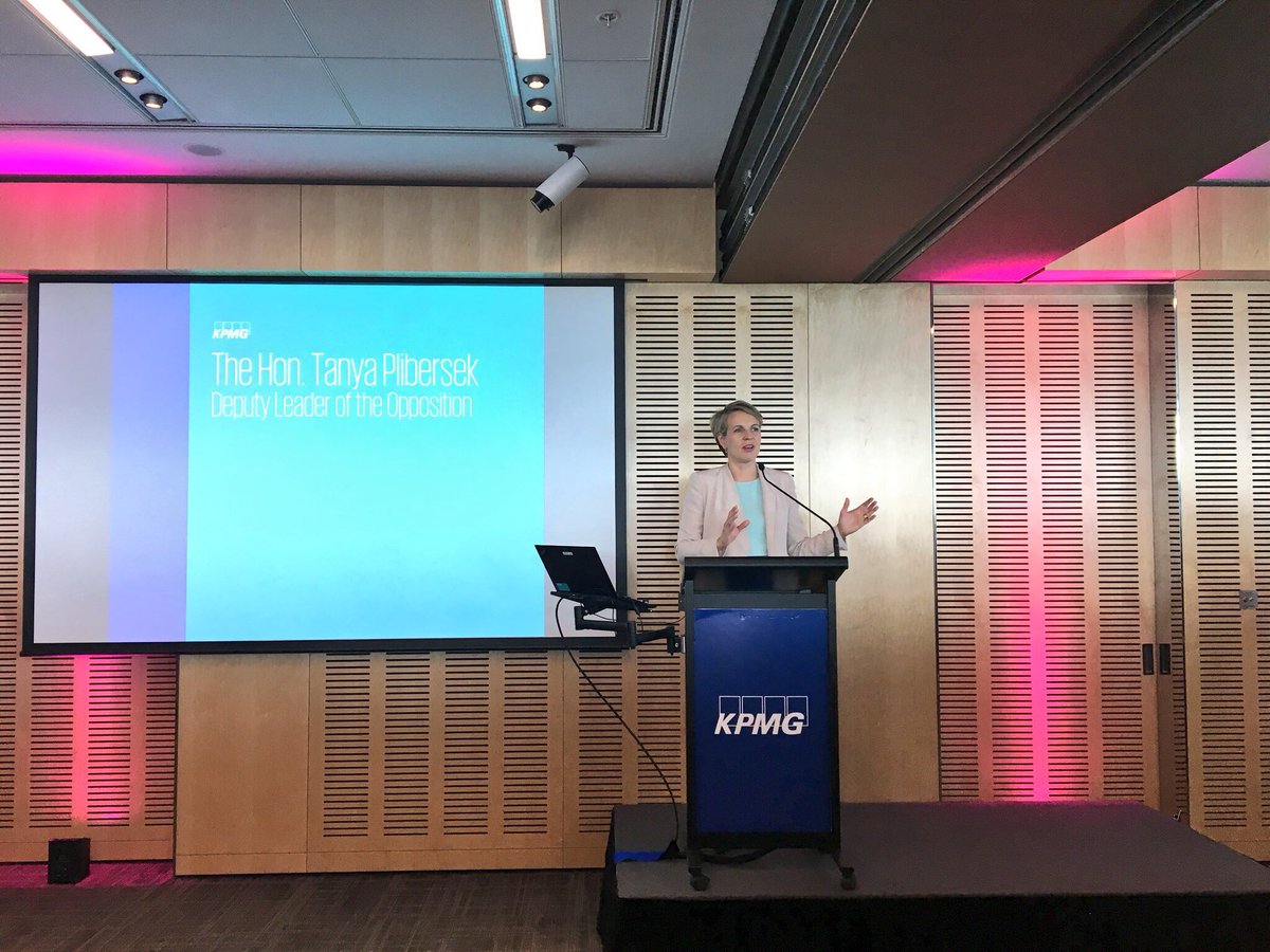 HannahLock5's tweet photo. Great to listen to @tanya_plibersek #InternationalWomensDay today, on how to #PressforProgress ... “do what you can, where you are, with what you’ve got” @kpmgaustralia https://t.co/PbyTnTm5nJ