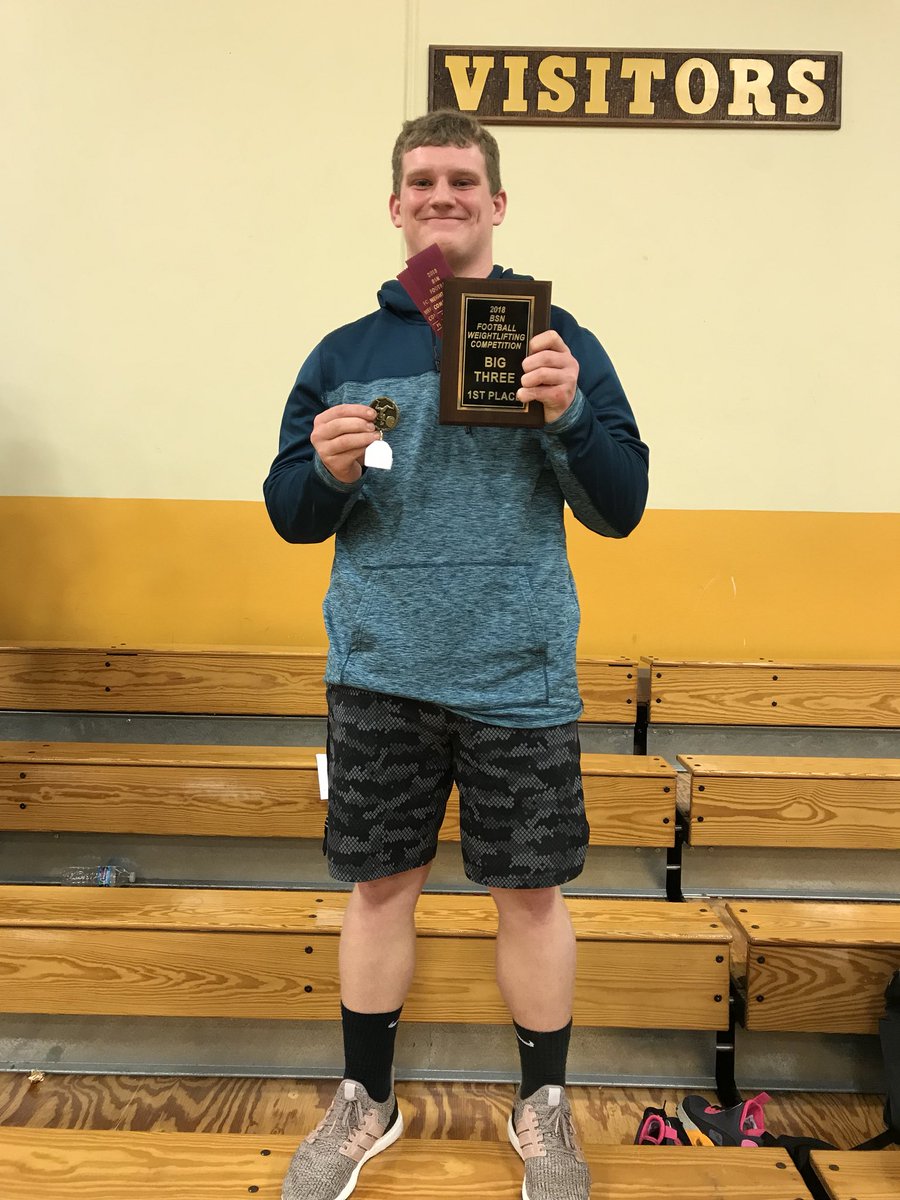 asoultz's tweet photo. Dylan Peed was overall champion of the BSN Weight Lifting Competition! https://t.co/8eCTrWOYZc