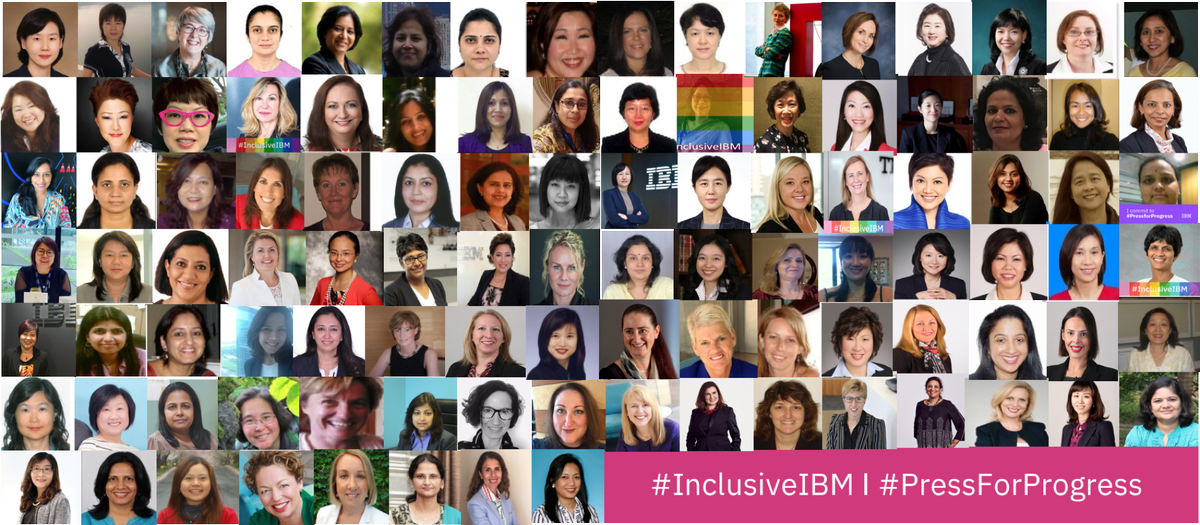 Happy International Women’s Day to all my colleagues around the world especially at IBM who have raised the bar on the sisterhood! #InclusiveIBM #pressforprogress #IWD