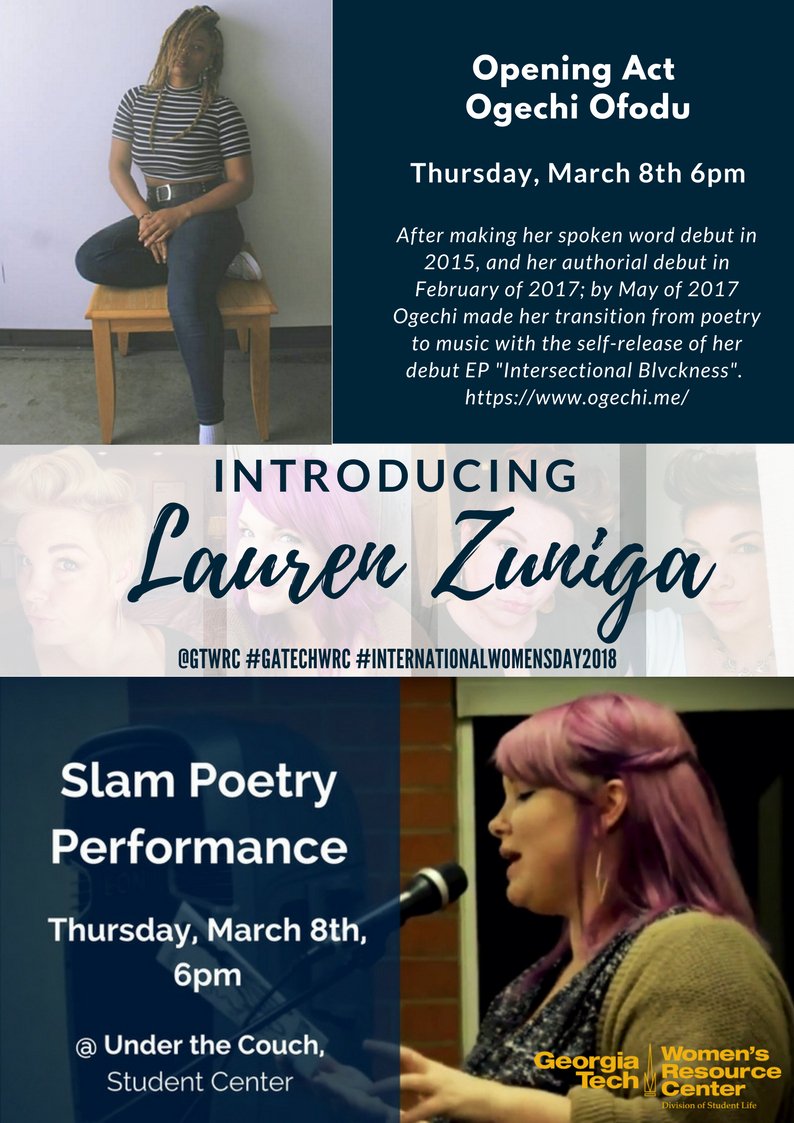 GTWRC's tweet photo. https://t.co/PjJcMhR5wn
https://t.co/mmpFr79RZ9
https://t.co/l0aTz3fWnZ
Think this is awesome? Come see it live Thursday 6pm @ Under the Couch, Student Center. #GAtechwrc #WRC #internationalwomensday2018 @CEO_Og https://t.co/OWI1JHyQ8N