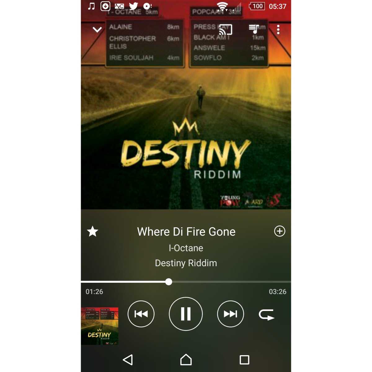 calitoperry's tweet photo. #Np @Realioctane - Weh Di Fire Gone (Destiny Riddim) #Destinyriddim #Wehdifiregone https://t.co/iSABVcXHFy
