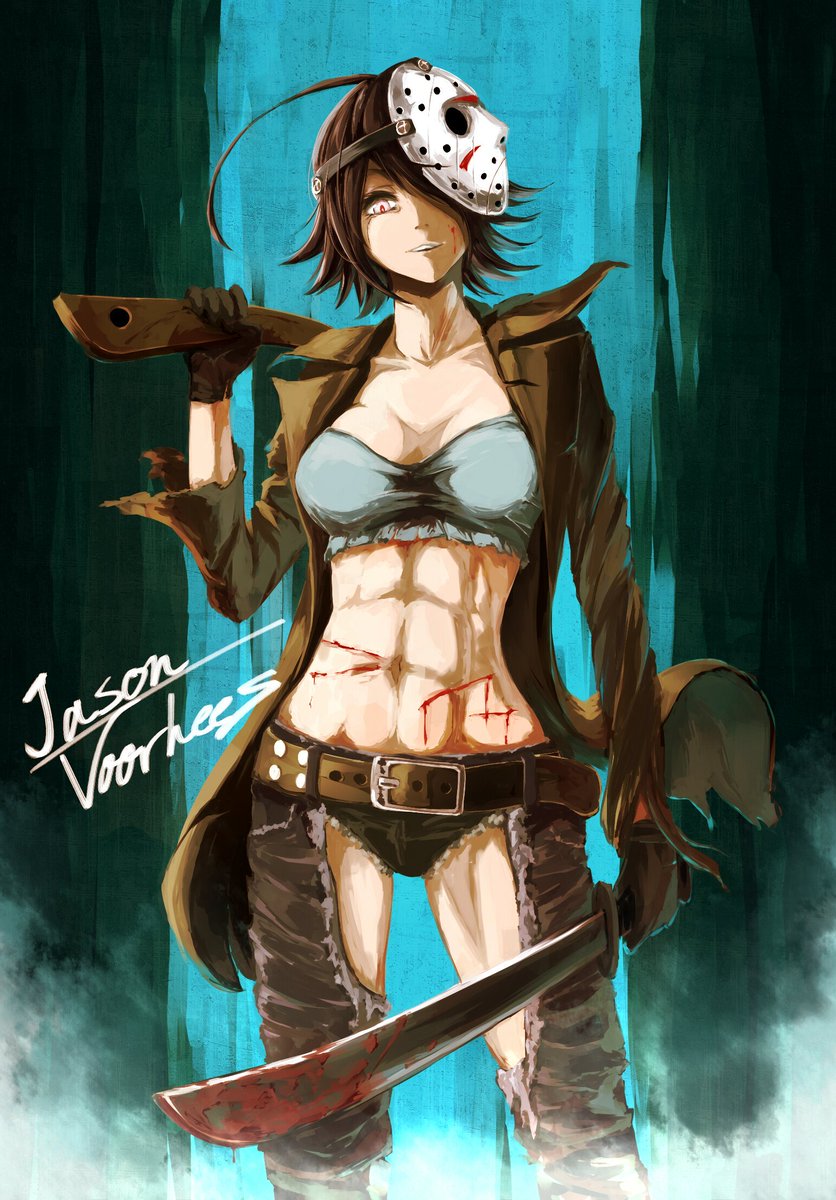 FemaleJason's tweet photo. ❝I'm better than original. Most seductive most lethal.❞

🔪AU Jason 
🔪Horror RP/Dark themes
🔪Crossovers welcome
🔪Sadistic to hell
🔪Lewd (it will be your death sentence.) 
🔪Ships? (Maybe or you are sick.)

❝RT or prepare yourself for the slaughter, piece of meat.❞ https://t.co/eegMoCDs1k