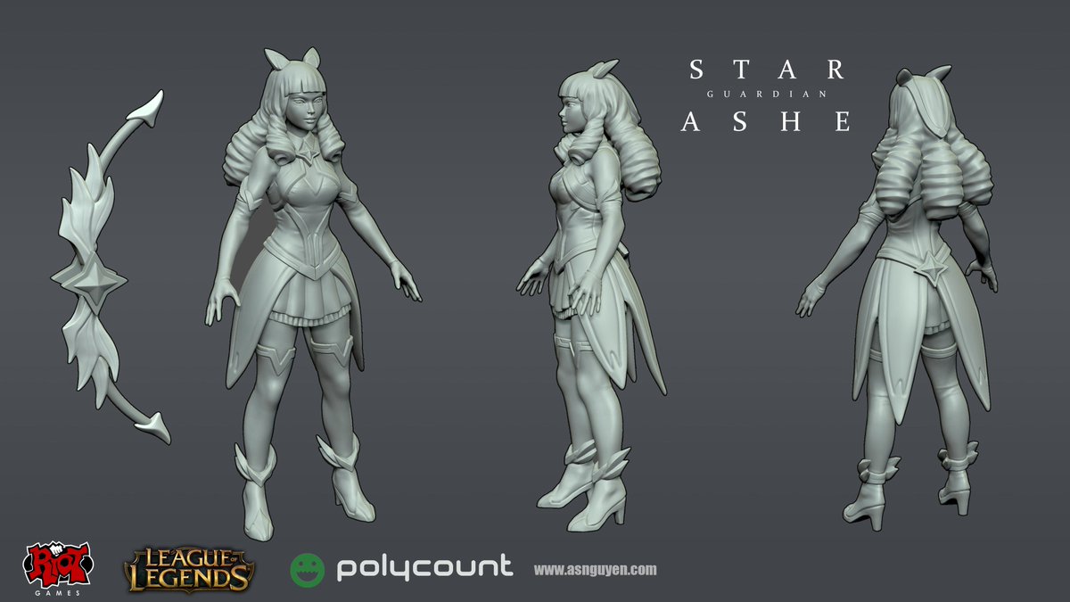 riotgames's tweet photo. Third place in character art was Alex Nguyen's stellar Star Guardian Ashe #riotcreativecontest https://t.co/u8p3eqkp5m