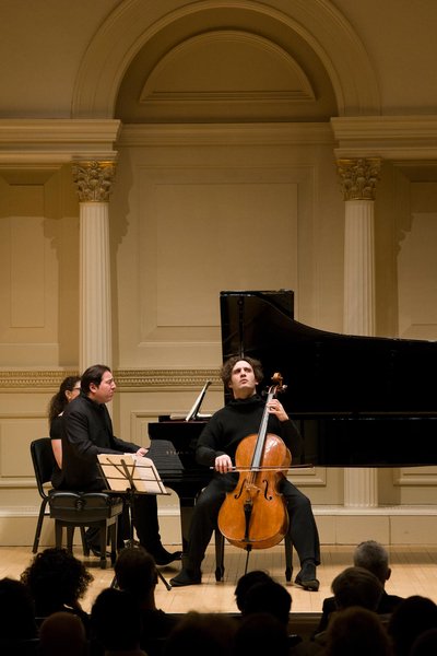 carnegiehall's tweet photo. Cellist @NICALTSTAEDT and pianist-composer @FazilSayMusic performed works by Debussy, Janáček, Shostakovich, and Fazil Say for a sold out #WeillRecitalHall audience. #CarnegieHall #CH1718 https://t.co/1eJR3QLkmO