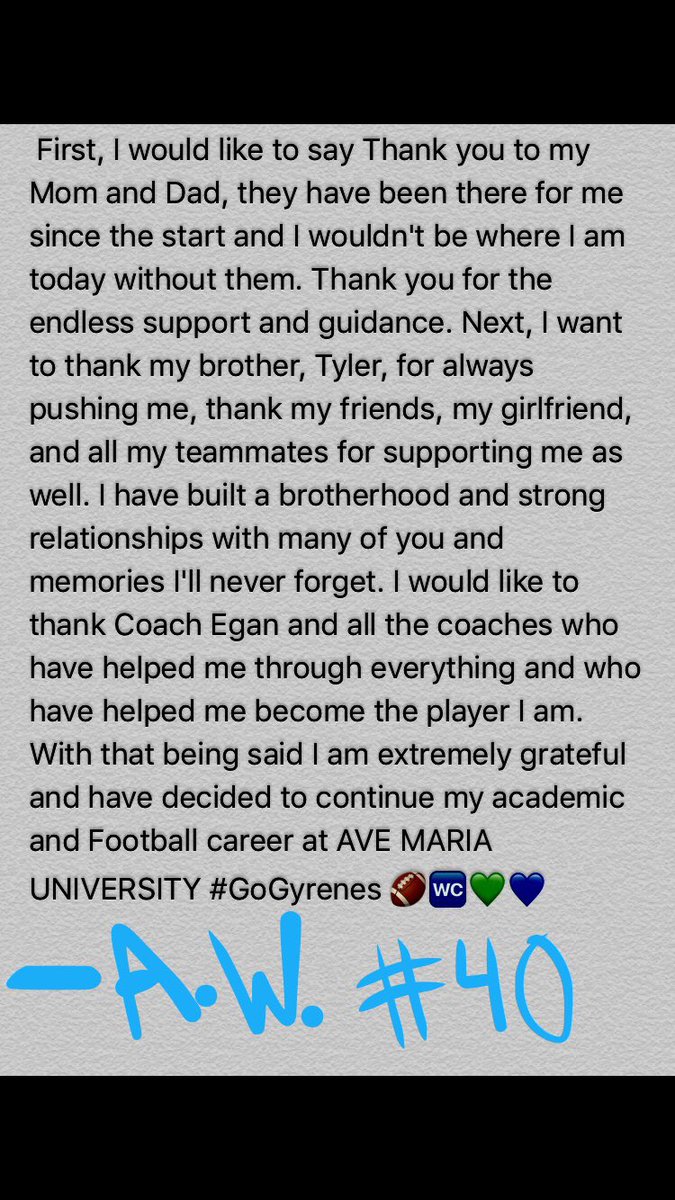 Wittish45's tweet photo. 🚾🏈 To be continued..... #Committed 🐶💚💙 https://t.co/OhsE3kpLcT