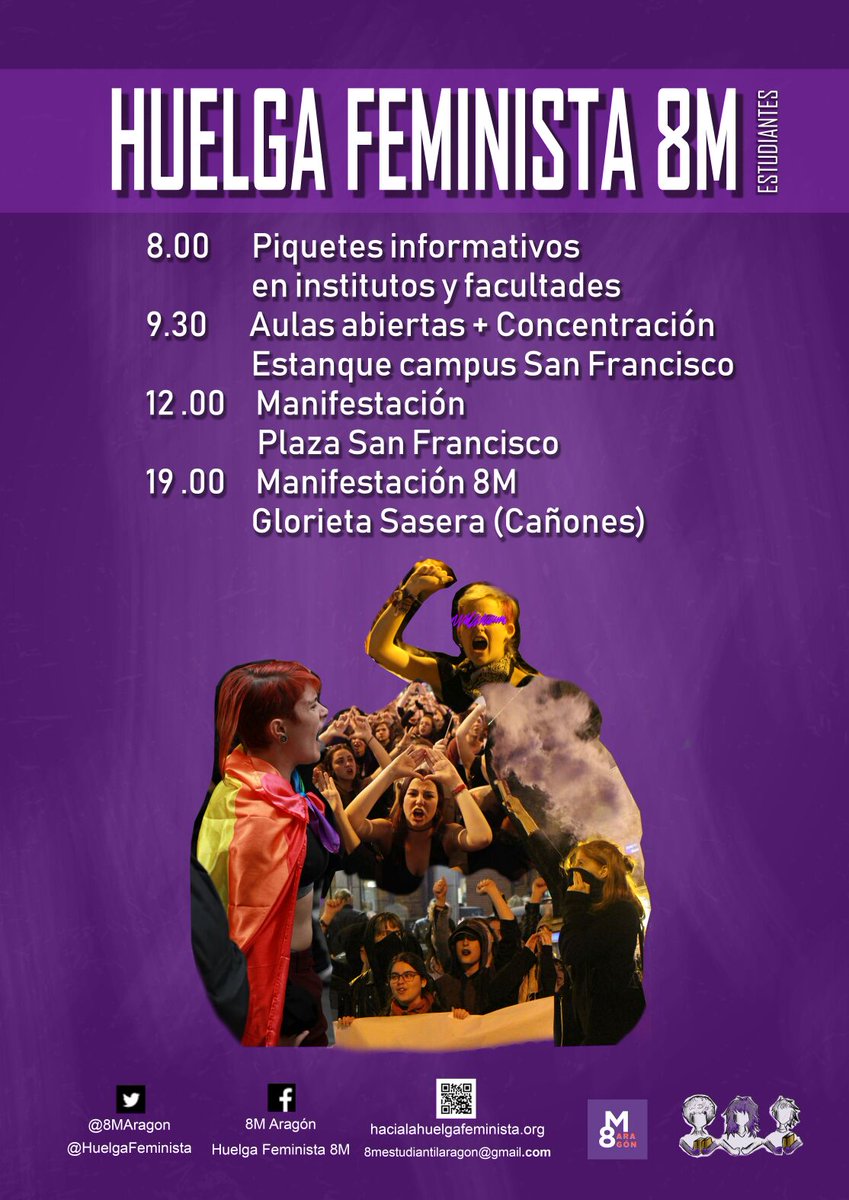 feminismomc's tweet photo. MAÑANA NOS VEMOS EN LA CALLE👭👭👭👭👭LUCHA Y SORORIDAD https://t.co/bacKyCxEM2