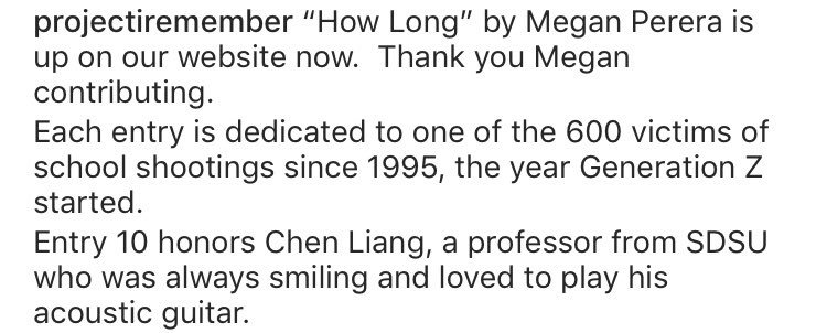 ProjctIRemember's tweet photo. No. 10 for Chen Liang (1964-1996).
Megan Perera honors Chen with her piece titled “How Long.”
Continue reading on our website. Link in our bio! https://t.co/UWZKvjPAAy