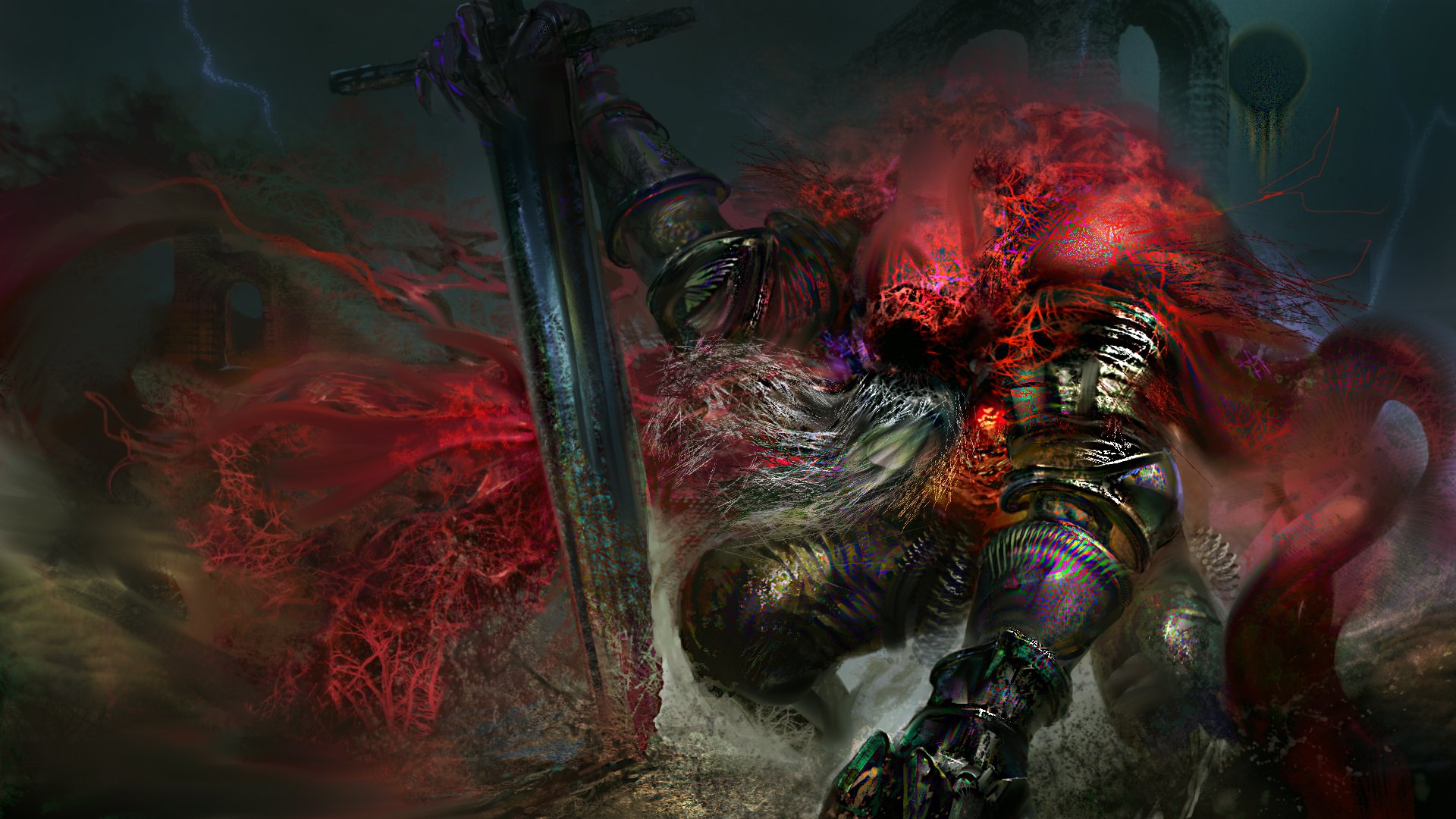 Dark souls гаэль. Gael. Ds3 гаэль. Dark souls 3 гаэль арт. Рыцарь раб гаэль арт.