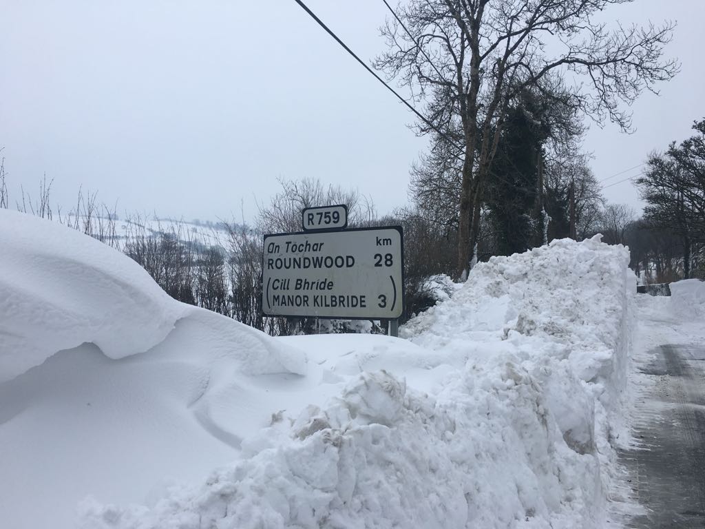 While we may be leaving the weather warnings of #stormemma behind, many  upland roads are still impassable. We're very grateful for your  cooperation so far, but we have to ask that you continue to stay away from upland road networks.