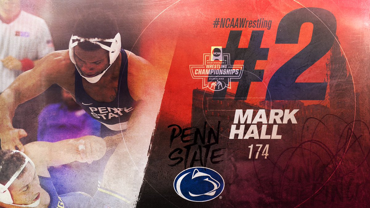 Reigning national champ Mark Hall is the No. 2 seed at 174!