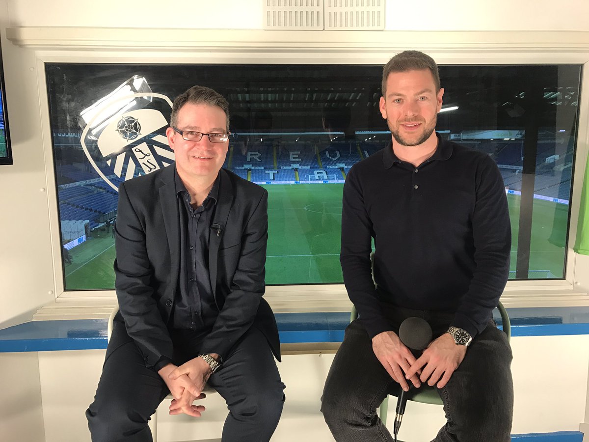 MichaelWeadock's tweet photo. Enjoyed being back in the LUTV studio for a short stint recently. Not sure I brought the team any luck. Normal service will now be resumed in the company of @richontheradio & @elj90 who will be back together for the end of the season. #lufclive #lufc https://t.co/YWzRjZxrMr