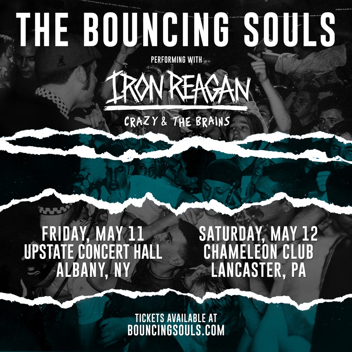 Two nights with <a href="/BouncingSoulsNJ/">Bouncing Souls</a> coming up in May!