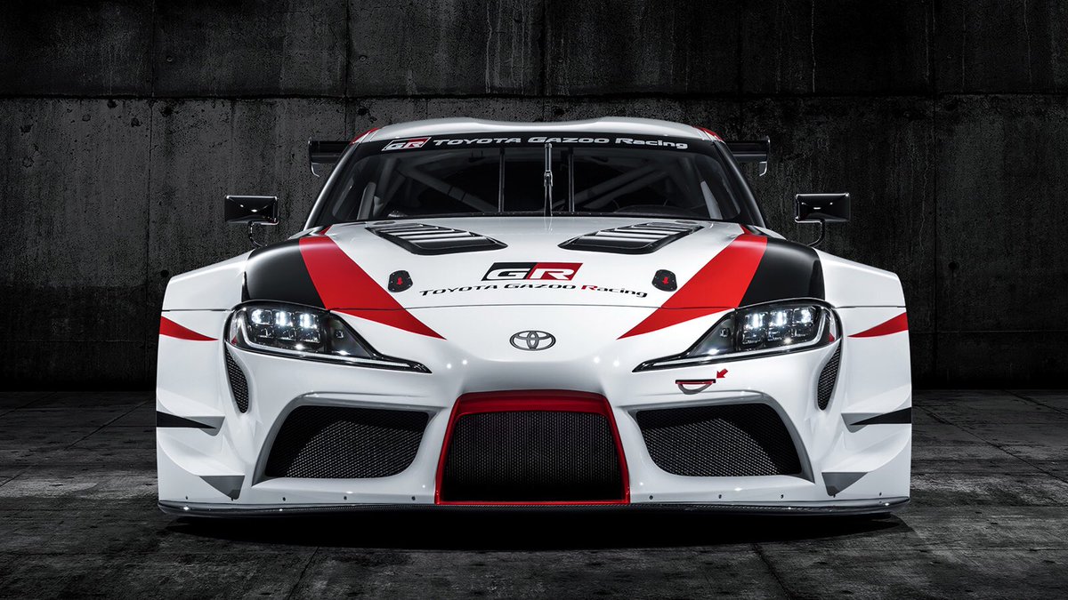 TopSpeedNation's tweet photo. So much buzz about the new @TOYOTA_GR Supra Race Car concept at 2018 @GimsSwiss … Finally is here! And because of us, the fanatical fans 😜💪🏻, it comes with a straight-6 engine! Who wants besides us? 👋🏻
#toyotasupra #supra #gazoo #gazooracing #GenevaMotorshow2018 https://t.co/ZuTMgjEs1k