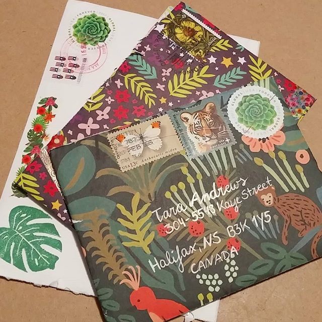 tarajoyandrews's tweet photo. I can't decide on which one is my favourite. They are all so colourful! #incoming mail from the @prettypostal #tropicalmailswap this month.
#snailmail #snailmailrevolution #penpals #mailart #mailswap #snailmaillove #happymail #mail #sendmoremail https://t.co/lMCvzuStYj