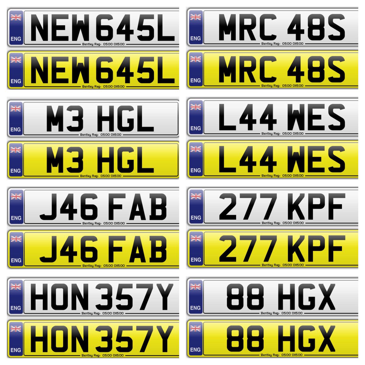 BentleyReg's tweet photo. ❗️Call us on 01268 711529 or DM us today and find your perfect number plate❗️#privateplate #numberplate #personalisedplate #essex https://t.co/Bgpk5gG6gq