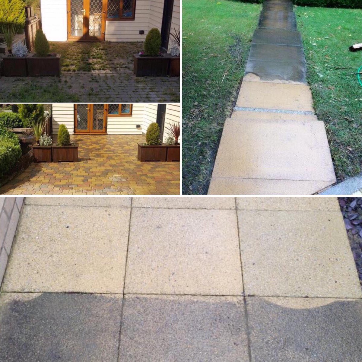 PaveUK's tweet photo. 🔴 Before &amp; After results by pavé Clean 🔴 #patio #garden #essex #RT call us to arrange your free quote on 07977442211 or DM us https://t.co/GhEqNG2dO8