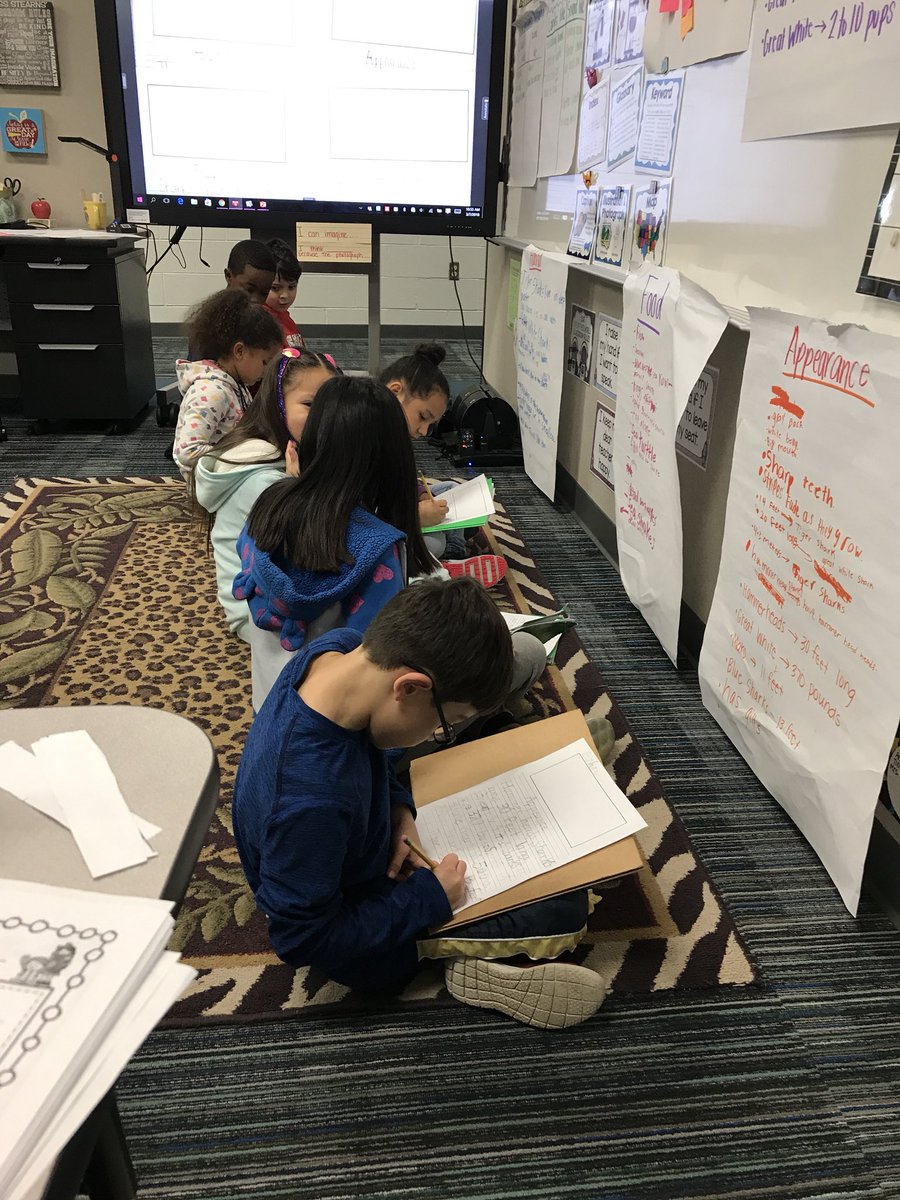 msstearns_sfisd's tweet photo. I love that they are using their own research and their own anchor charts to create their own writing #SecondGradeLove #BeALieder https://t.co/hY0leZxMLy
