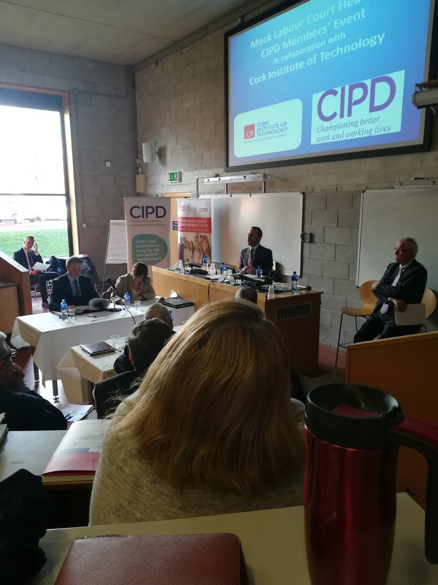 deirdre_od2012's tweet photo. Don Crowley, Head of Dept of Organisation&amp;Professional Development in @CIT_ie addressing a packed IT2 at the beginning of a @cipdireland Southern Mock Labour Court hearing event today.
What a fantastic learning experience!
@dpccork75 @cit_hrm #IR #HRM https://t.co/dnETs8ODdt