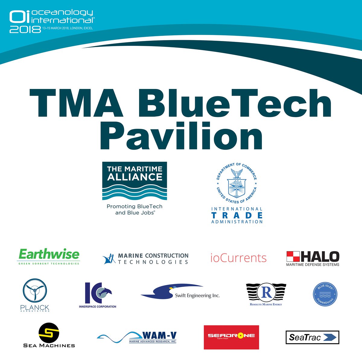 TMABlueTech's tweet photo. Please join The Maritime Alliance and 13 of our member companies at the TMA BlueTech Pavilion (M400 & M500), and other TMA members at Oceanology International in London next week. Can't wait to see everyone! @OceanologyIntl @USCSMarineTech @Export2Europe @TradeGov https://t.co/njpJ71TgXZ