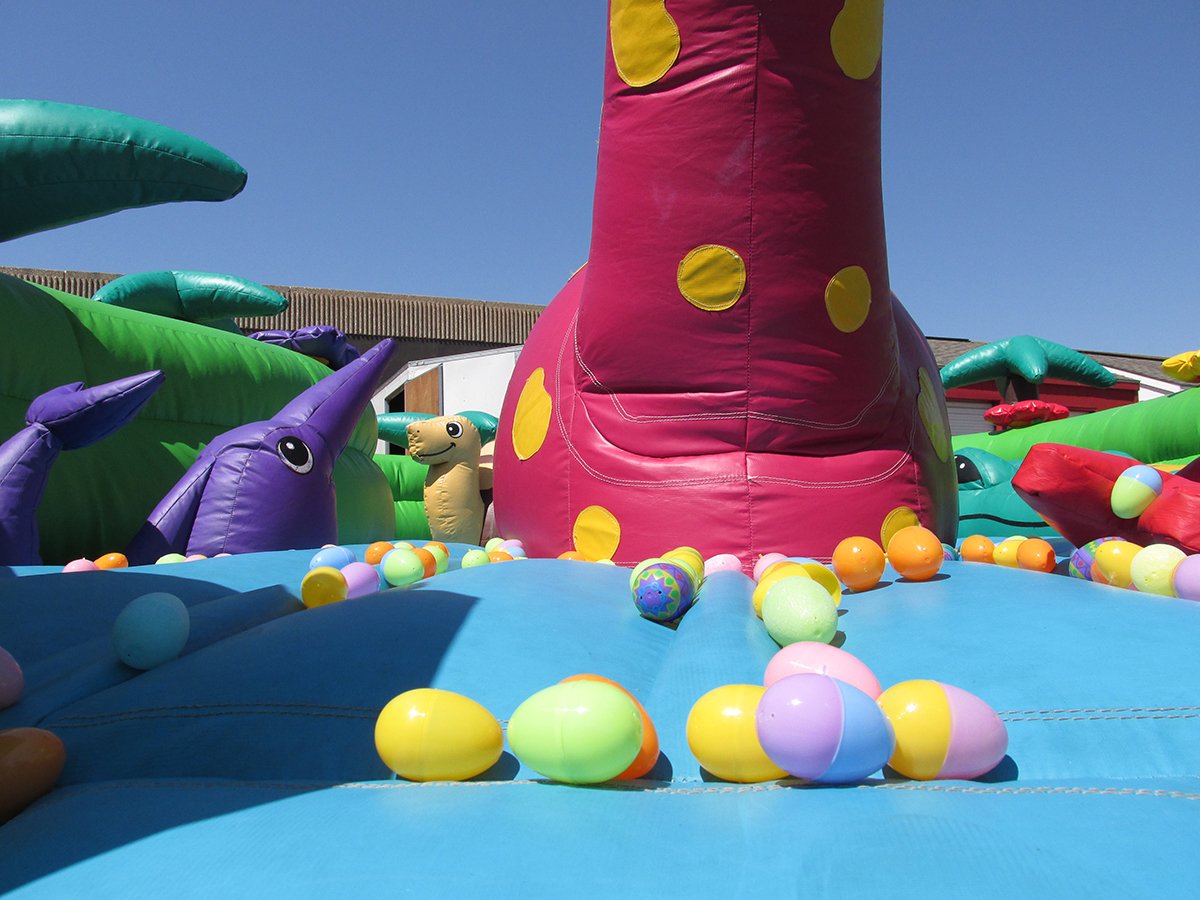 SpaceWalk's tweet photo. Easter will be here before you know it! Inflatables can bring your egg hunt to the next level! https://t.co/KzSM8IdjAe