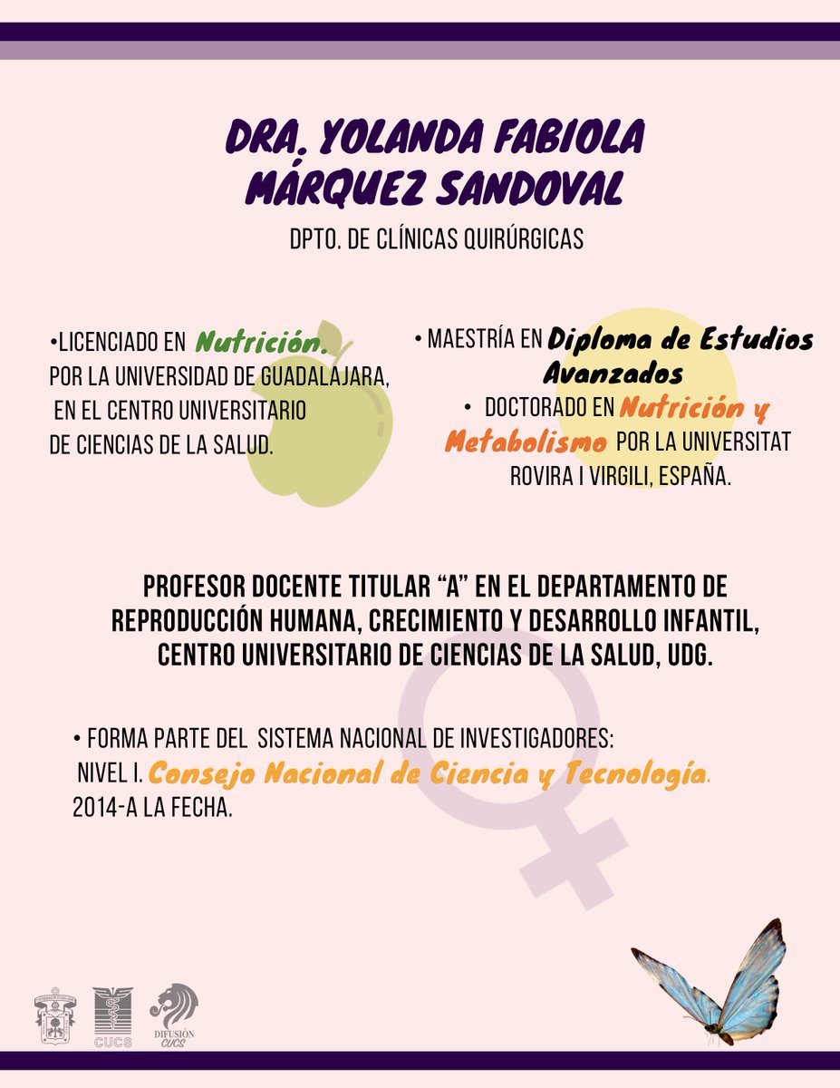 difusionCUCS's tweet photo. En conmemoración del próximo DÍA INTERNACIONAL DE LA MUJER, les presentamos algunos datos de investigadoras destacadas de nuestro centro universitario.
#UdeG #EstoesCUCS #DiaInternacionalDeLaMujer  #8demarzodiadelamujer #Ahoraeselmomento @ONUMujeresMX @mujerjal @HdelaMujerGDL https://t.co/PIBeaFdJ5N