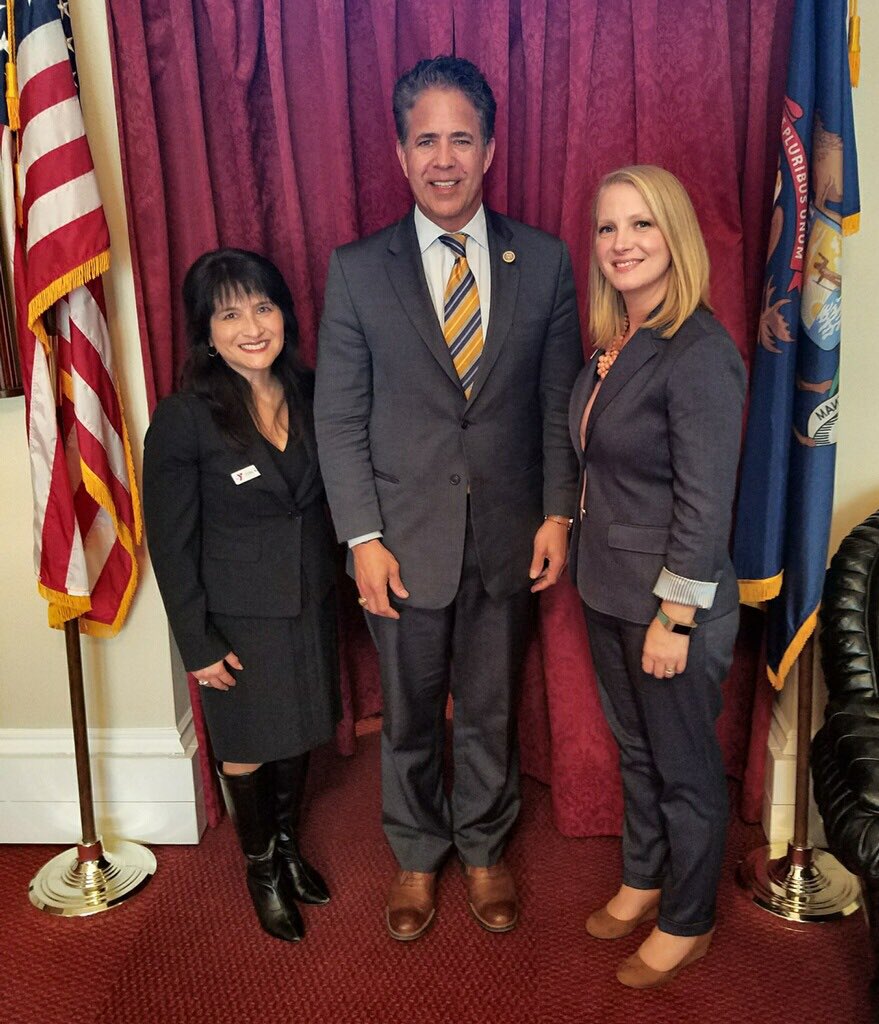 The <a href="/AnnArborYMCA/">Ann Arbor YMCA</a> thanks  @RepMikeBishop for a great visit and for helping the Y keep kids safe. #YAdvocates
