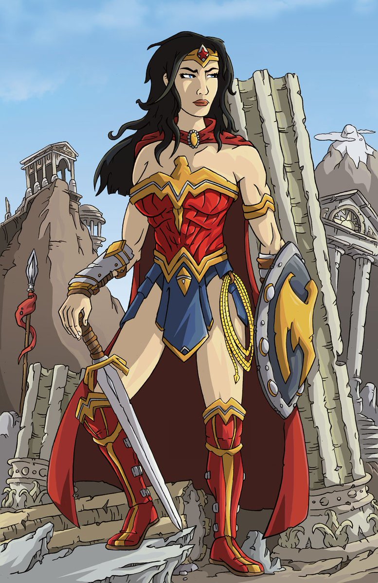 HumphresAaron's tweet photo. A new Wonder woman print for my Cherry City Comic Con. I will be selling my book Rosco and some other prints there April 21-22. Looking forward to the show:) https://t.co/BhdFpHCbmy