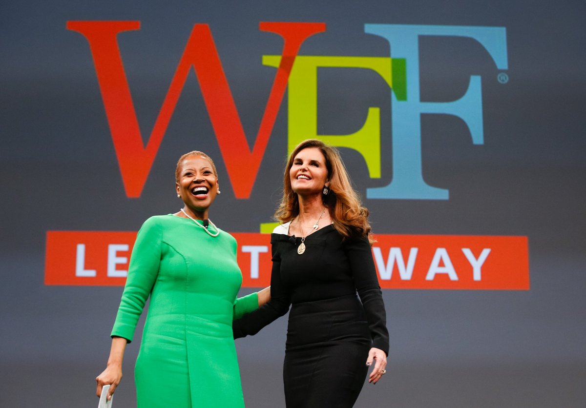 WFFHQ's tweet photo. Today's closing session w/ @mariashriver and @MichelleObama was absolutely AMAZING!
Their energy was palpable, their words were inspiring, &amp; as Mrs. Obama said, "We're the solution we've been waiting for." 
Let those words follow you to your destinations.
#WFFConf #WFFLeadTheWay https://t.co/lTZo8gQJbR