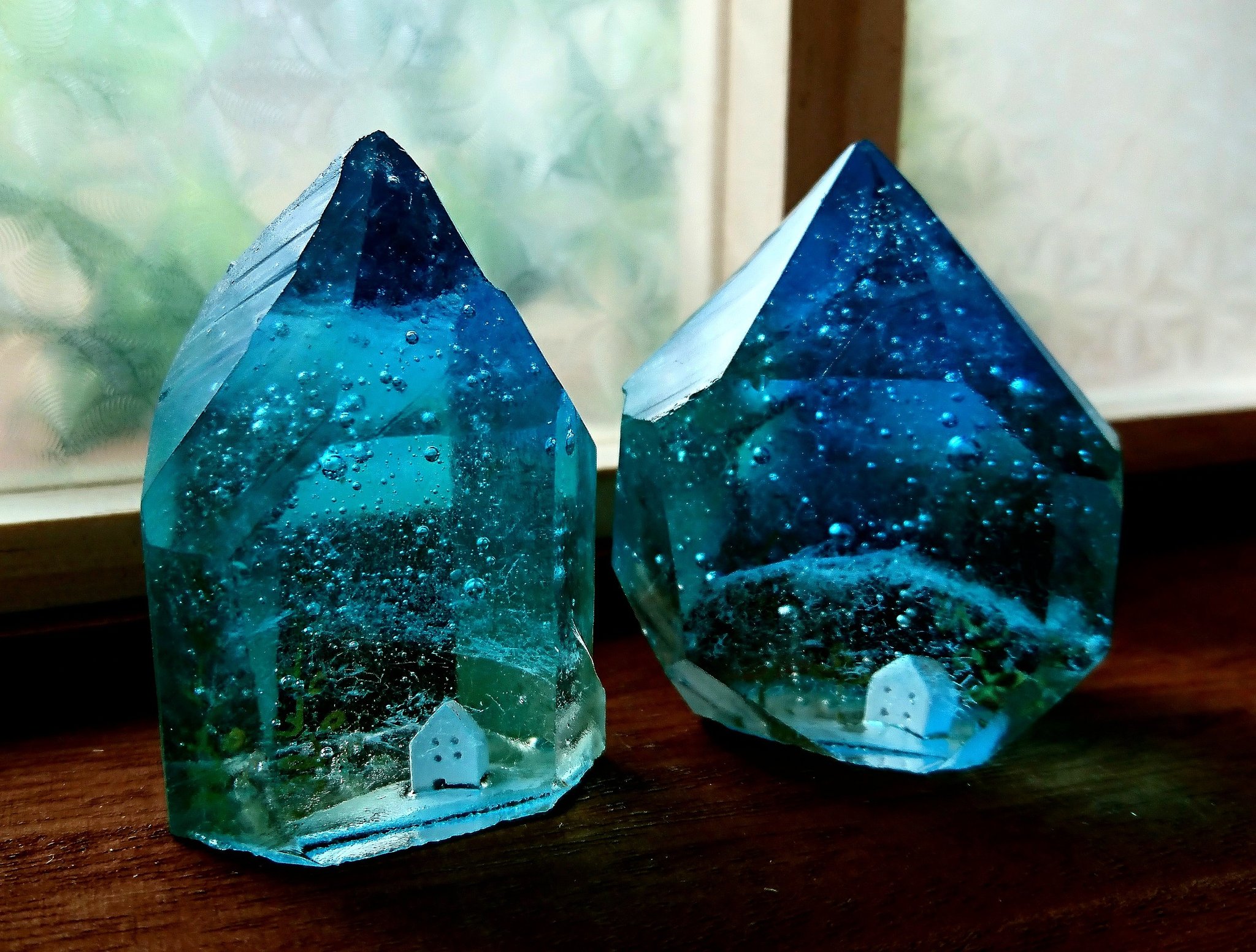 コロロ硝子 koloroglass ガラス作家 ガラス 記憶のまち 水中鉱石