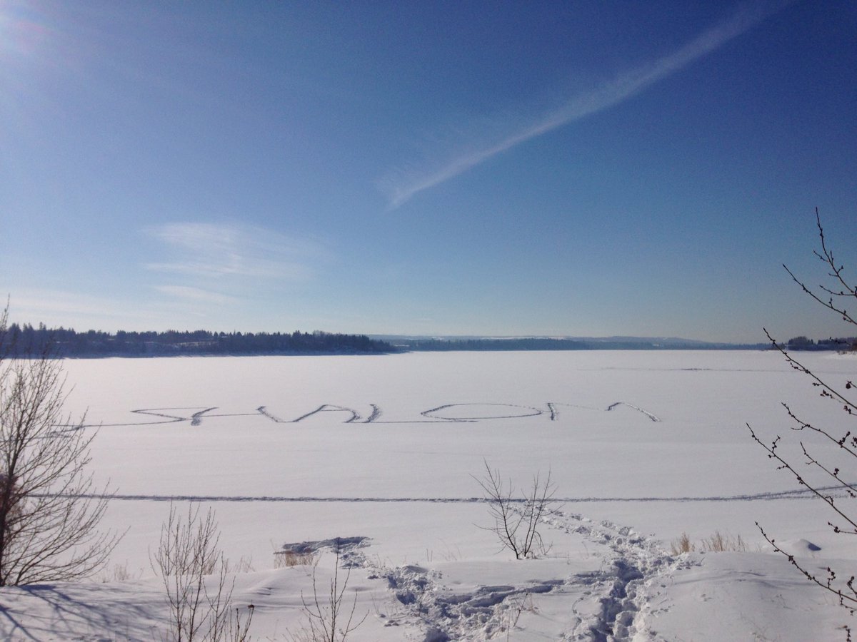 Greetings from the Glenmore Reservoir. #canyouseeit #shalom