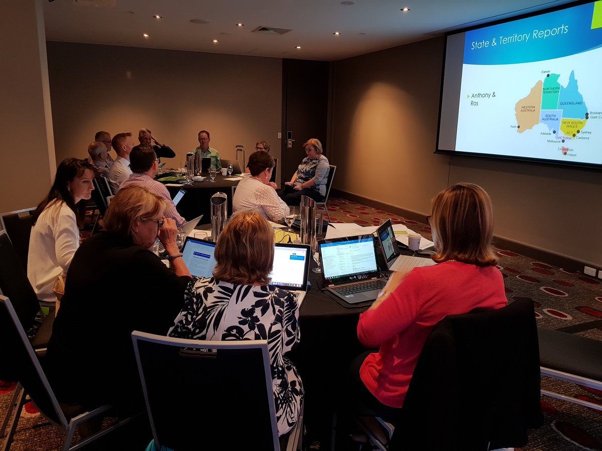 ACPPA_EO's tweet photo. ACPPA National Executive meeting in Melbourne.  Discussions centered  around strategy and governance, early childhood development, communication improvement with our members and what's happening in every State and Territory. https://t.co/ugXRJUYlYl