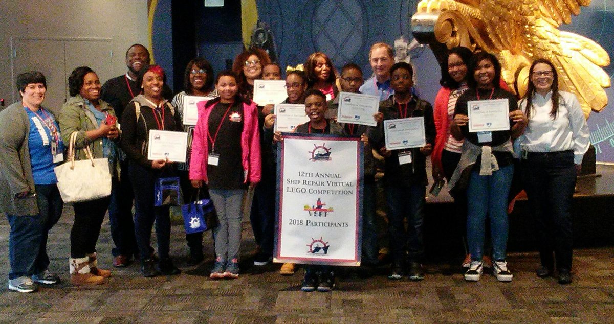 cpparentliaison's tweet photo. Congrats Churchland Primary 6th grade team for your 4th place win in the Virginia Ship Repair Virtual LEGO Competition. Only school representing Portsmouth, competed against 7th/8th grade, won $250. @PPS_CPI @PortsVASchools @ebracyPPS https://t.co/Q2nGAPWMHW