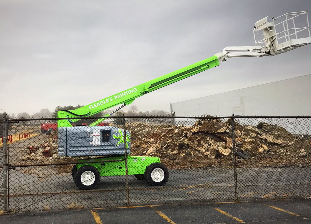 Have a high-reach painting project?  Fleagle’s Painting is equipped to get the job done for you!