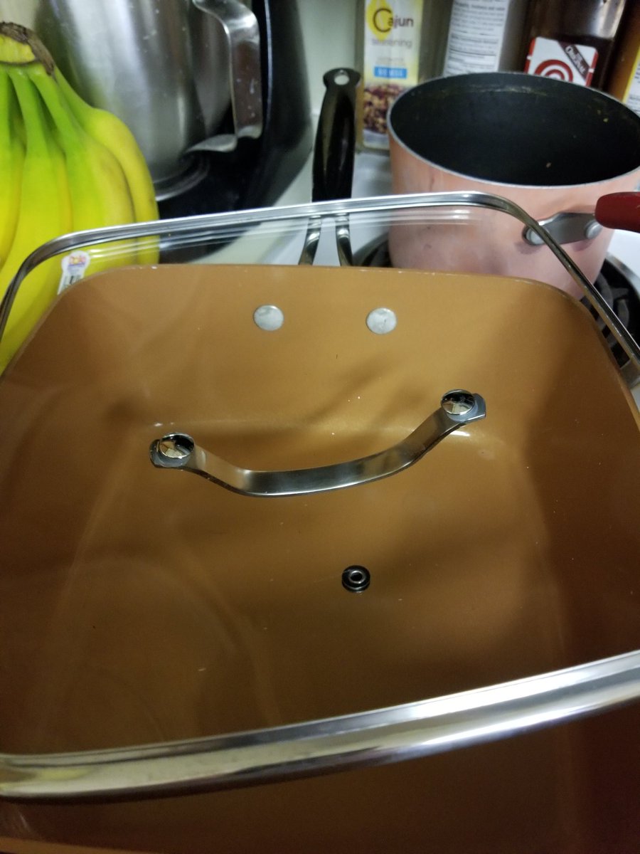 MrsJ_MHSOK's tweet photo. My pan was so happy to see me today #cookmuch #wherehaveyoubeen https://t.co/vgQfirvLet