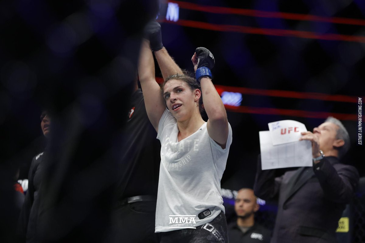 MMAFighting's tweet photo. Mackenzie Dern’s UFC debut draws most viewers on UFC 222 undercard (@davemeltzerwon) https://t.co/hGqjFPASQY https://t.co/Hp9PfHKLaD