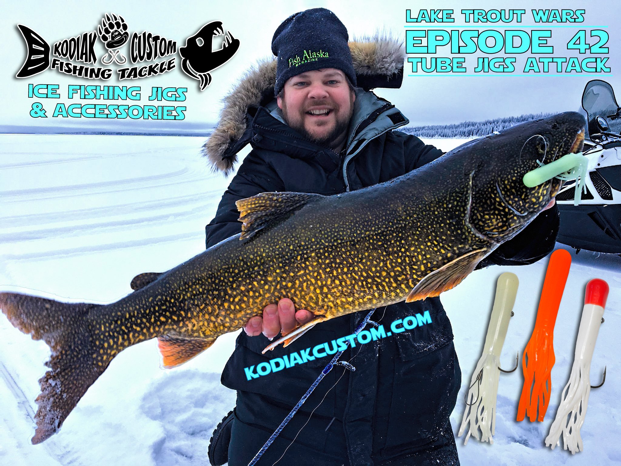 Kodiak Custom Fishing Tackle on X: @Kodiakcustom Lake Trout Wars ~ Tube  Jigs Attack! #Alaska #laketrout #tubejigs #icefishing #hogpack  #FishAlaskaMagazine #famousdavis #hogs #trout #kodiakcustom  #alaskansalmonslayers #kcft #troutfishing #hardwater