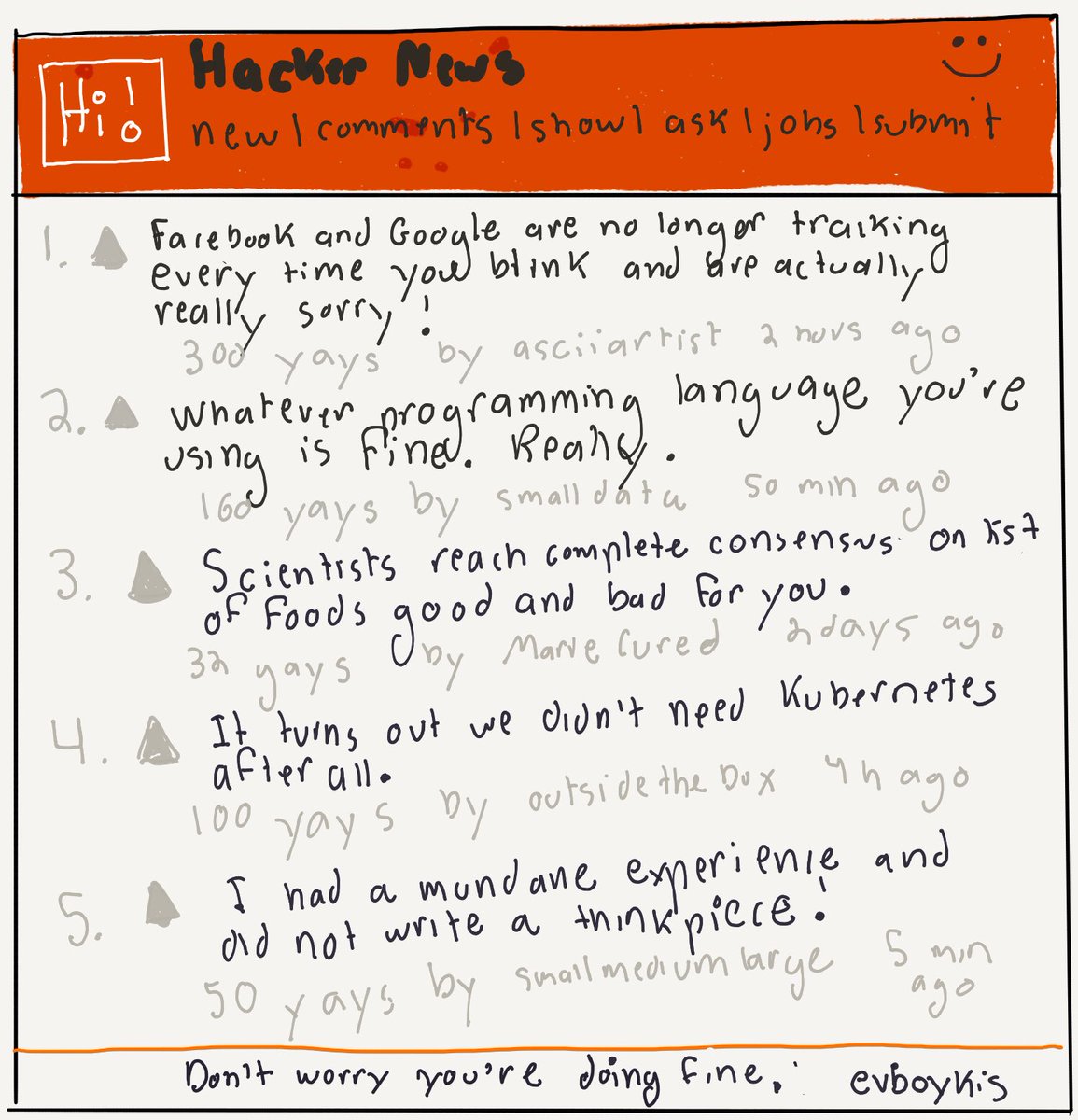 Somewhere in the multiverse, this HN exists.