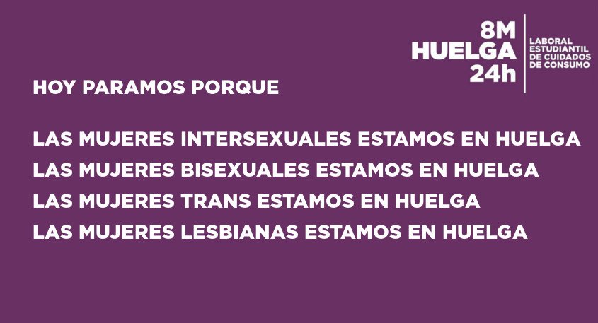 #HuelgaFeminista8M