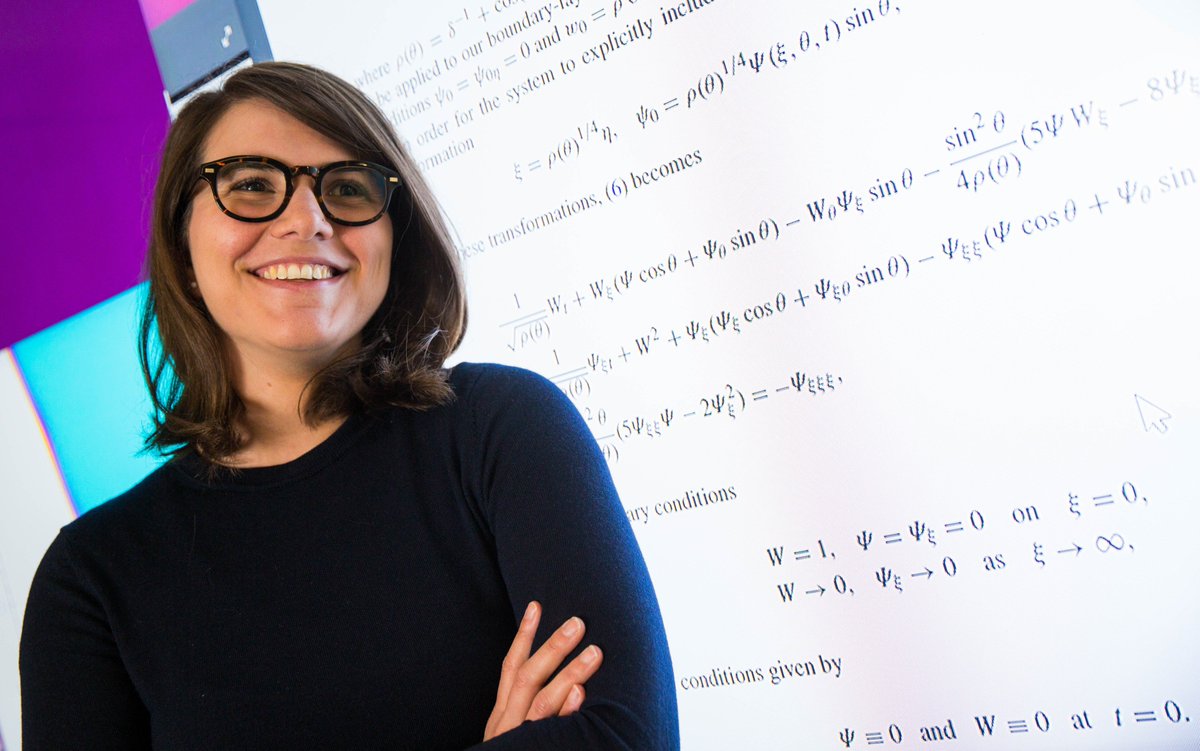 MQMathsStats's tweet photo. Celebrating some of the women trailblazers in our @MQSciEng #Maths dept today achieving great things! Meet @sophluidynamics - an #appliedmathematician whose research involves the use of large supercomputers and doing experiments to look at fundamental questions in fluid mechanics https://t.co/LKVuAMG2i4