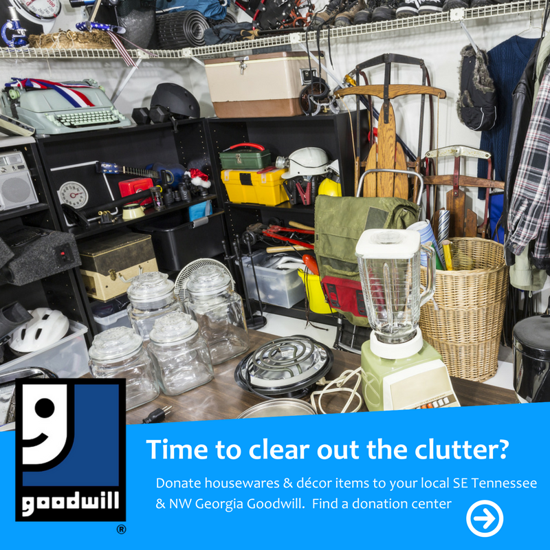 GoodwillChatt's tweet photo. Time to empty out the garage? Donate to your local SE Tennessee or NW Georgia Goodwill. Find a donation center near you! https://t.co/6mZpChWfPs #goodwillchatt #supportgoodwill https://t.co/oyzlocKwaw