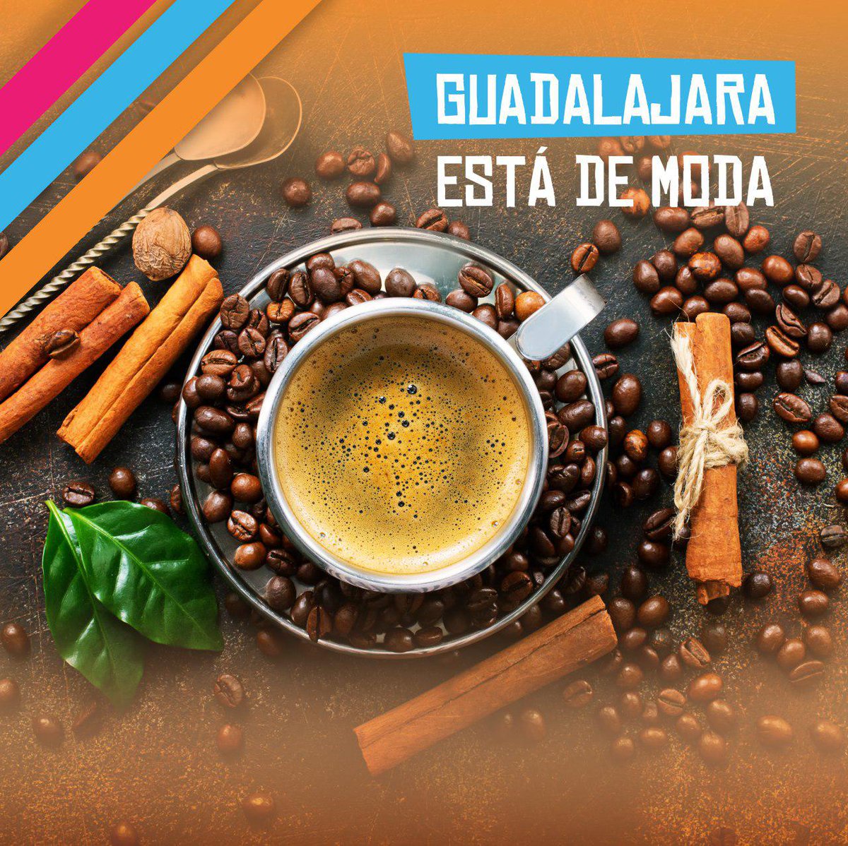 Guadalajara's tweet photo. Consiéntete con un delicioso café artesanal a la llegada de #Modama y ven a probar el menú que el chef tapatío e internacional Ambrosio tiene para ti.
Te esperamos del 11 al 13 de marzo en Expo Guadalajara.
#Gdlestademoda #guadalajaraguadalajara https://t.co/zV7saZbKJg