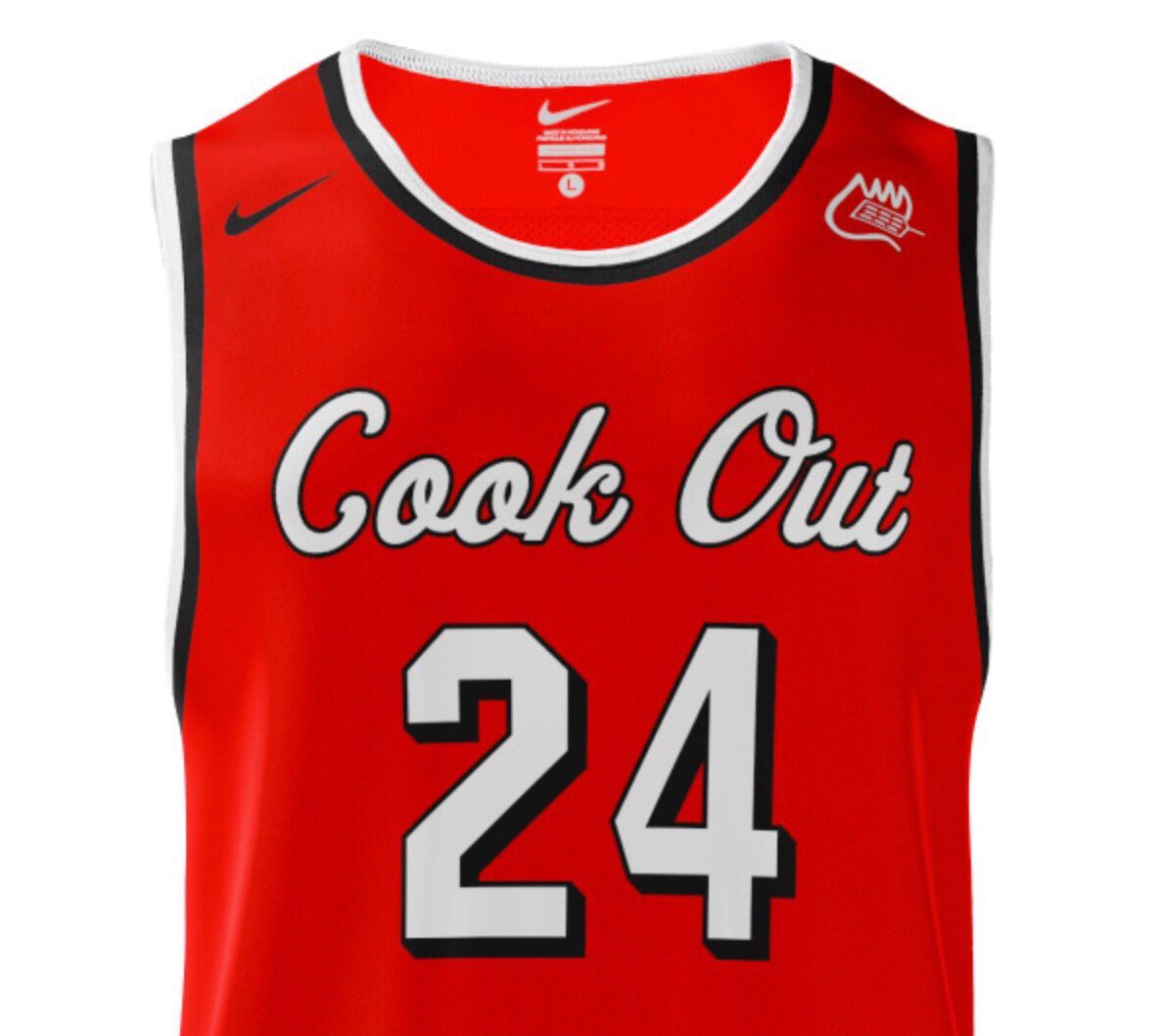 In honor of the #ACCTourney this week, we are giving away a custom Varsity Red, “Trays Not Buckets” Cook Out jersey! ♨️🔥💯🏀

Follow &amp; RT for a chance to win. 👀

Winner selected Sunday (3/10)!