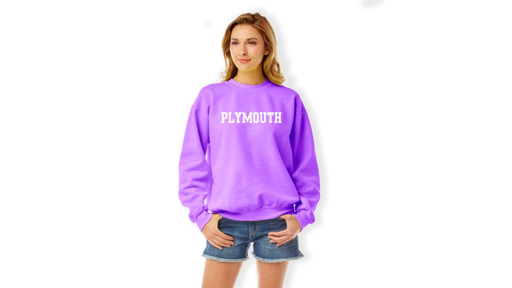 softasagrape's tweet photo. Plymouth is open! Haven't purchased a Plymouth Garment Dye Crew? || What are you waiting for? || #SoftasaGrape https://t.co/cCEKfeoGwN