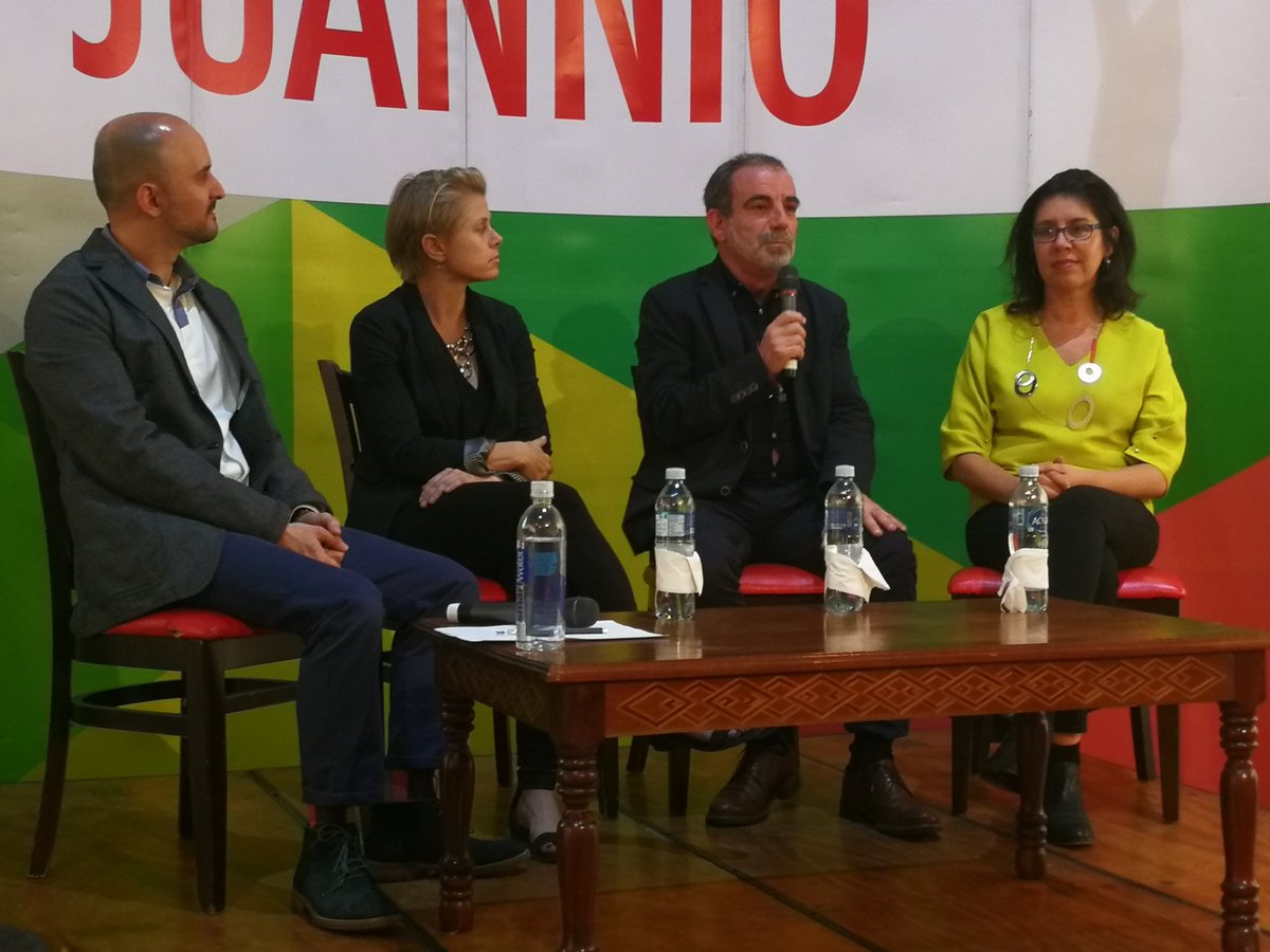 aibarra_pl's tweet photo. #Juannio | "Mi felicitación a las personas que trabajan en el arte contemporáneo y la ayuda social", dijo Cámara durante su presentación. https://t.co/Xi9LD6OfYR