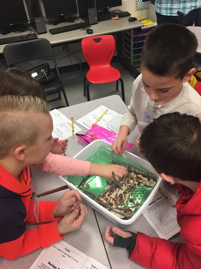 nkucinsam's tweet photo. Future engineers hard at work this morning @ThornwildeBoone in @Boone_County engineering beaver dams to slow the flow of a stream in our #NextGenerationSTEMclassroom project!! #handsonmindson #sciencematters #activelearners #NGSS #stem https://t.co/tuCiQqU6ow