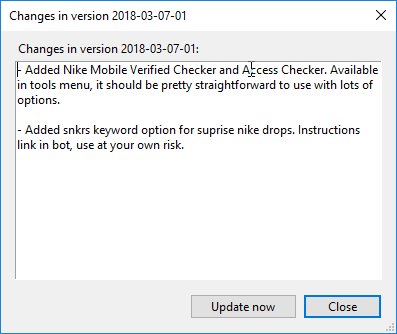 BNB on Twitter: "Better Nike Bot Update... Added Nike SMS Verified Checker / Access Checker... Make sure you're on latest version... #TeamBnb https://t.co/6Ud2refPZT https://t.co/vRSLnkqrfH" / Twitter